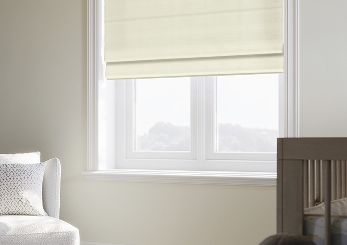 Shima Faux Silk, Oyster - Twist&Fit Roman Blind - Image 5